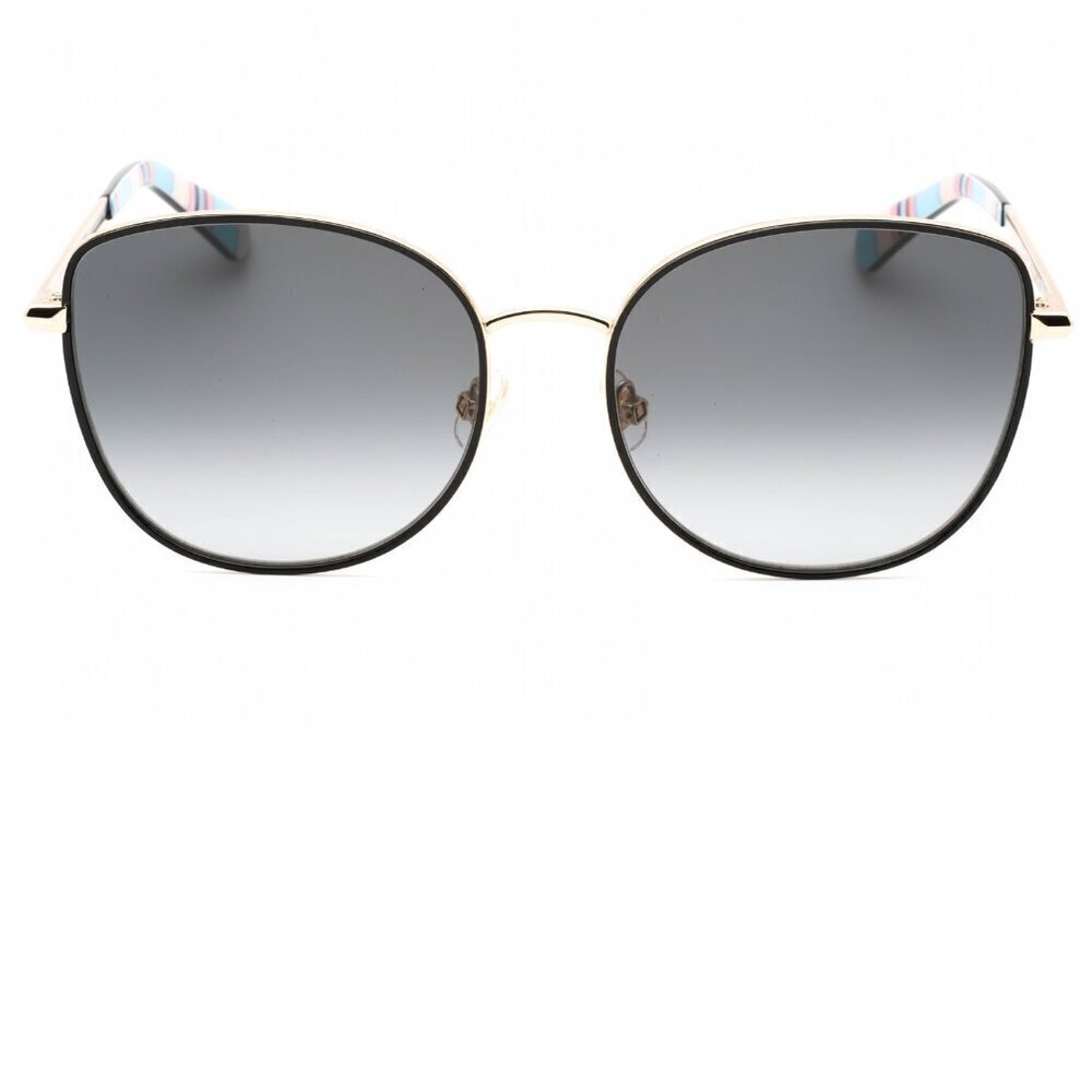 Kate Spade Maryam Gold and Black Oversized Sunglasses Brand New in Case - Picture 14 of 14